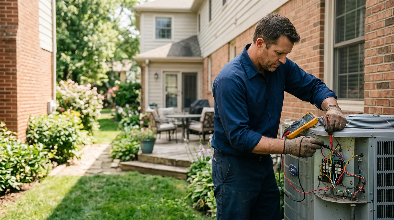 HVAC technician working near Granby, CT